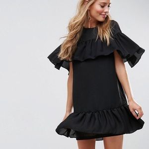 Shift mini dress with Pep Hem